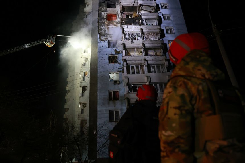 Atak dronów na Zaporoże