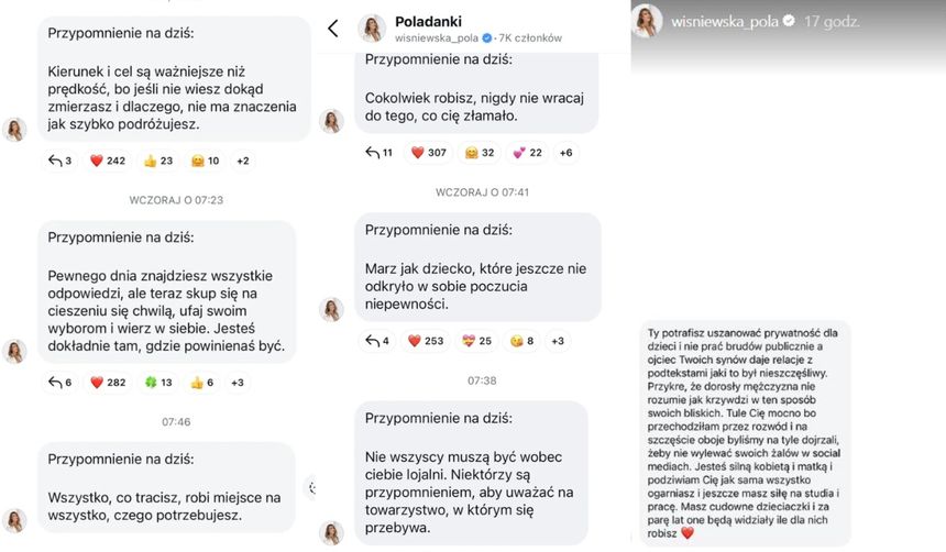 Pola Wiśniewska wbiła szpilę Michałowi Wiśniewskiemu? Wymowne wpisy w sieci
