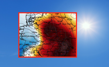 Anomalia temperatury na poziomie ciśnienia 850 hPa 13.04, słońce