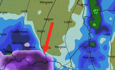 Natężenie opadu, zachmurzenie, temperatura i ciśnienie 31.03