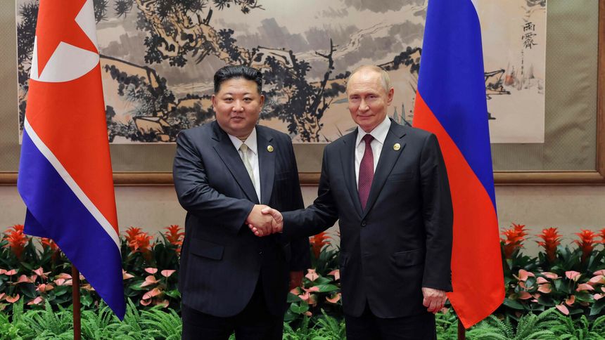 Kim Dzong Un na spotkaniu z Władimirem Putinem