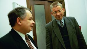 Jarosław Kaczyński i Ludwik Dorn