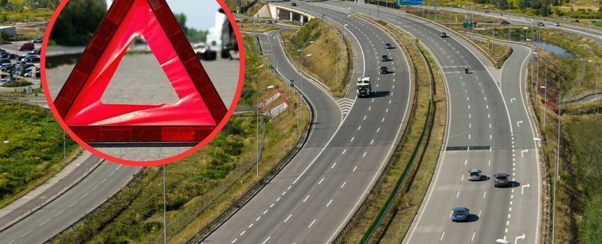 Wypadek na S17 pod Warszawą