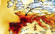 Anomalia temperatury mierzona na wysokości 2 m nad powierzchnią gruntu 06.04