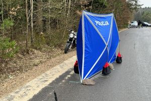 Wypadek motoroweru w miejscowości Nowek