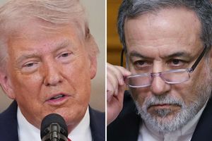 Prezydent USA Donald Trump. Szef MSZ Iranu Abbas Aragczi 