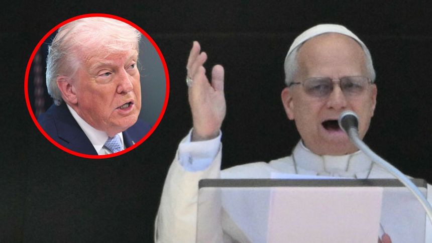 Papież Leon XIV. Prezydent USA Donald Trump