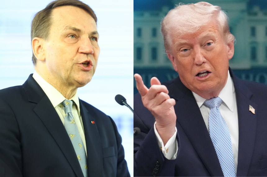Trump, Sikorski