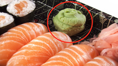 Sushi, pasta wasabi