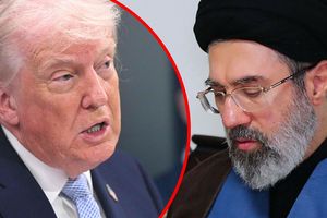 Prezydent USA Donald Trump. Przywódca Iranu Modżtaba Chamanei