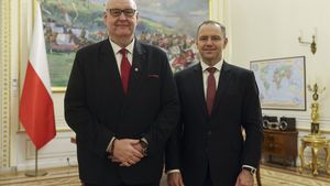 prezes TK Bogdan Świączkowski i prezydent Karol Nawrocki