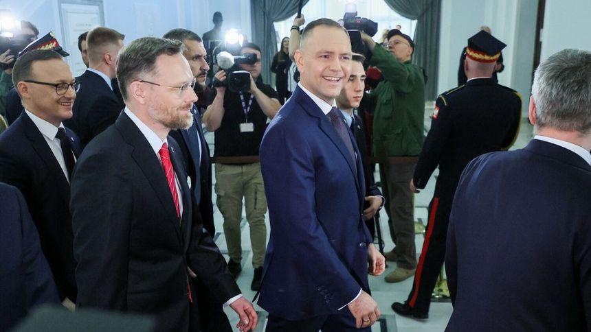 Zbigniew Bogucki i Karol Nawrocki w Sejmie