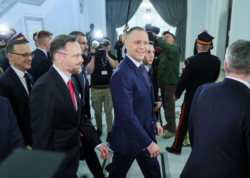 Zbigniew Bogucki i Karol Nawrocki w Sejmie