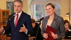 Krzysztof Gawkowski i Barbara Nowacka