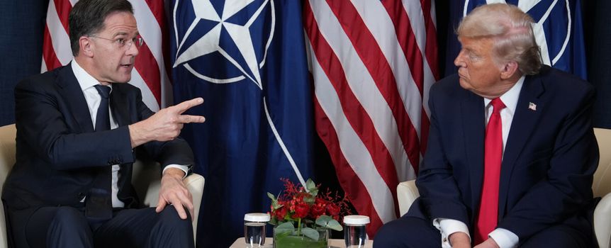 Mark Rutte, Donald Trump