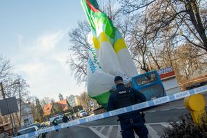 Wypadek balonu w Zielonej Górze