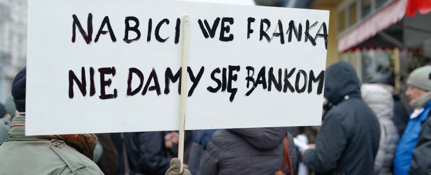 Protest frankowiczów w Polsce