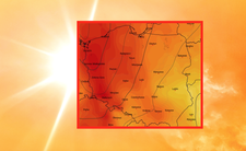 Anomalia temperatury mierzona na poziomie ciśnienia 850 hPa 19.04 w Polsce