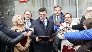 Konferencja sędziów TK po ślubowaniu w Sejmie