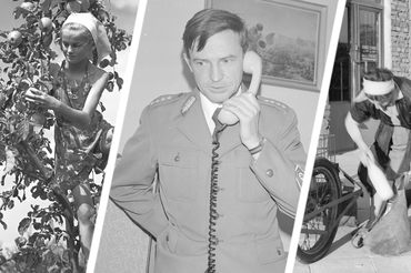 PGR, Milicjant, mleczarka - zdjęcia z PRL