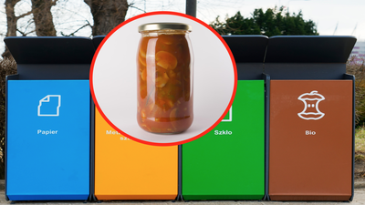 Gdzie wyrzucać słoik z zawartością?