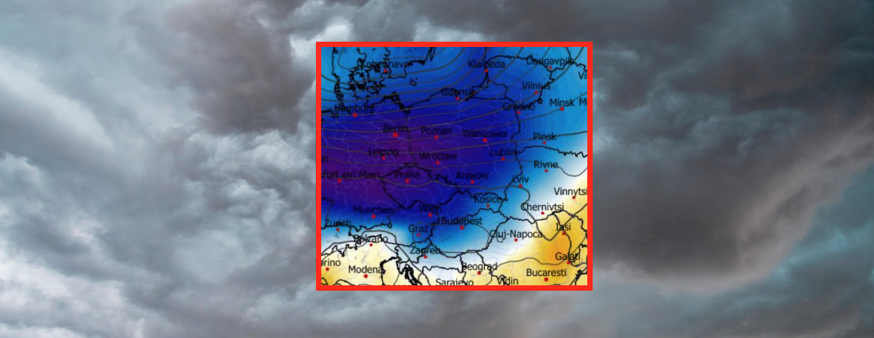 Anomalia temperatury mierzona na poziomie ciśnienia 850 hPa 26.04