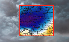 Anomalia temperatury mierzona na poziomie ciśnienia 850 hPa 26.04