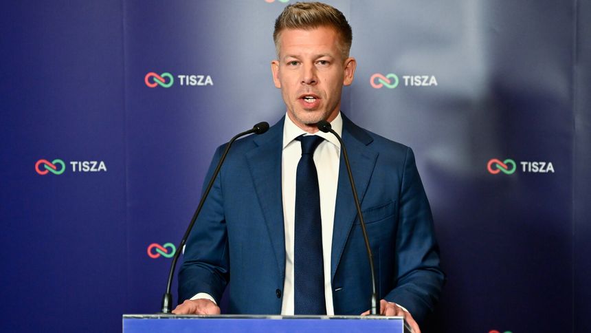 Lider opozycyjnej partii TISZA Peter Magyar