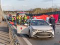Wypadek na DK4  w Łomiankach