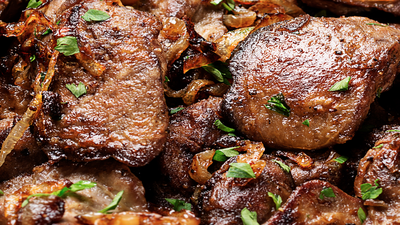 Smażona wątróbka drobiowa