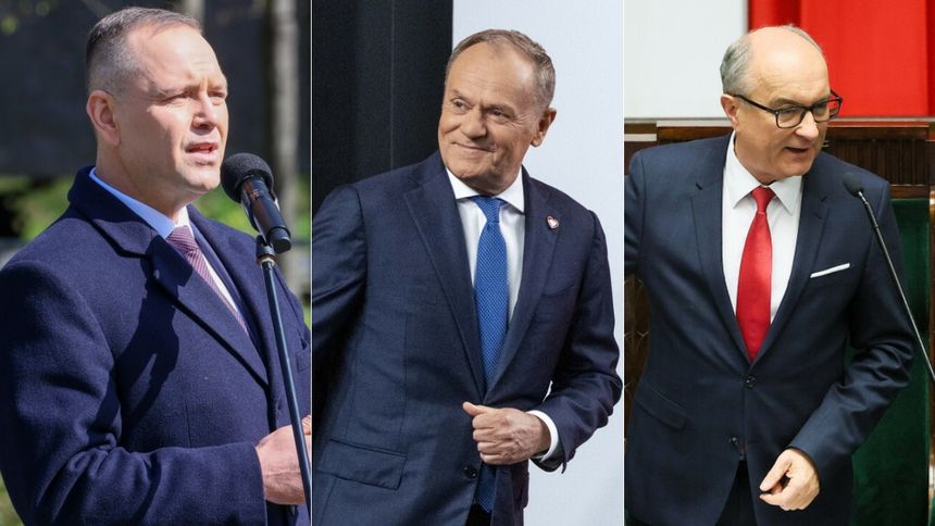 Karol Nawrocki, Donald Tusk, Włodzimierz Czarzasty