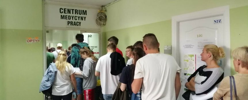 kolejka w medycynie pracy