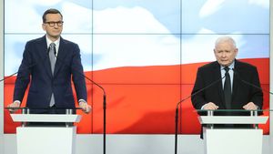 Mateusz Morawiecki i Jarosław Kaczyński