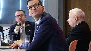 Marcin Horała, Jarosław Kaczyński, Mateusz Morawiecki