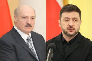 Alaksandr Łukaszenka i Wołodymyr Zełenski