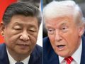 Xi Jinping po lewej i Donald Trump po prawej.