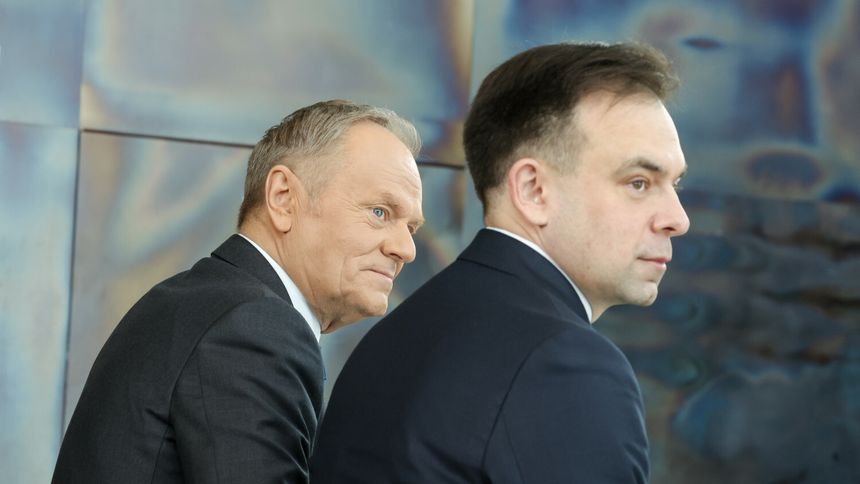 Donald Tusk i Andrzej Domański