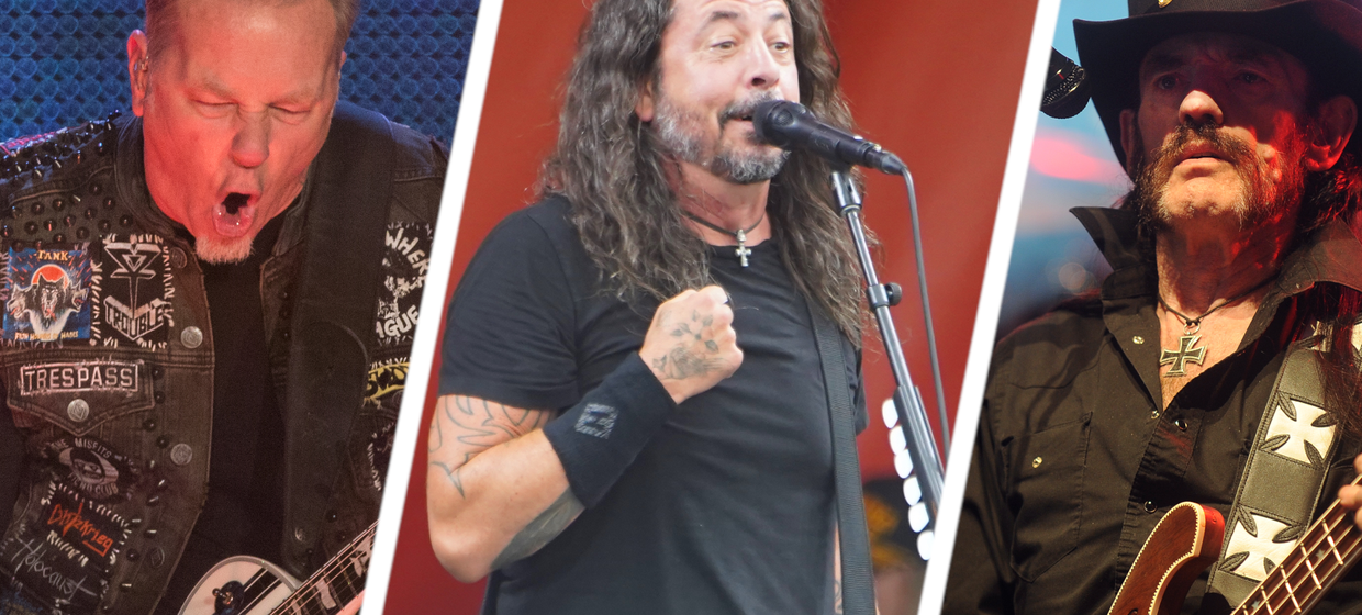 James Hetflield, Dave Grohl, Lemmy Kilmister