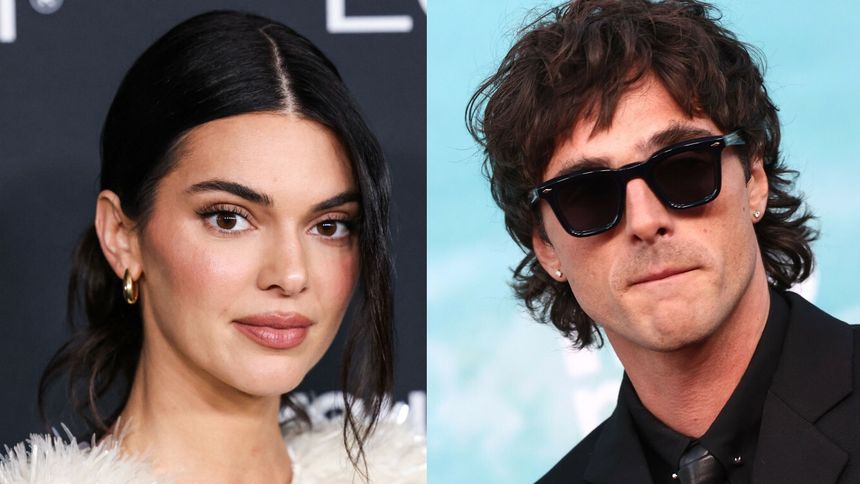 Kylie Jenner w jasnej bluzie i Jacob Elordi w okularach słonecznych.