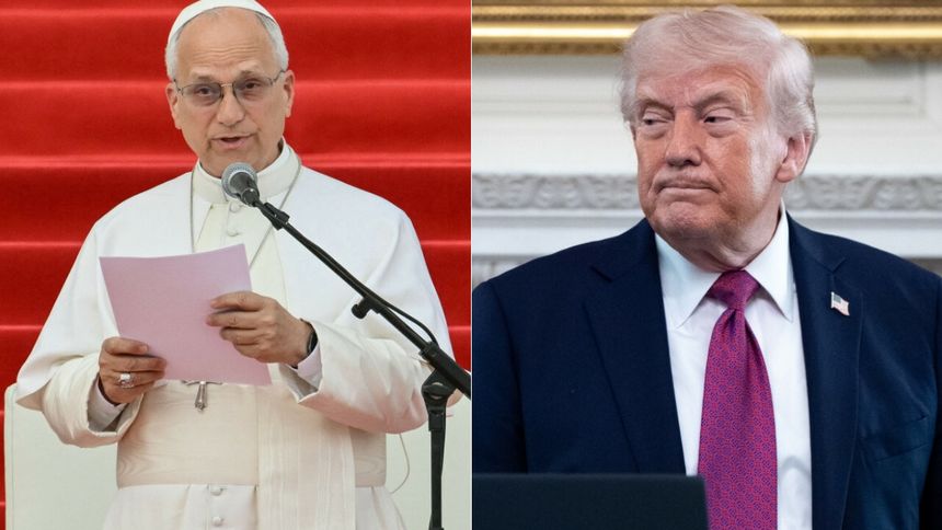 Leon XIV i Donald Trump