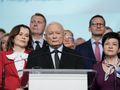 Prezes PiS Jarosław Kaczyński i wiceprezesi - Anna Krupka, Przemysław Czarnek, Mateusz Morawiecki