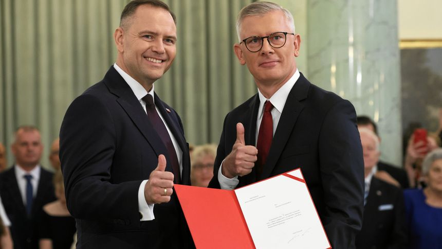 Karol Nawrocki i Sławomir Cenckiewicz