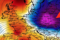 Anomalia temperatury mierzona na poziomie ciśnienia 850 hPa 29.04