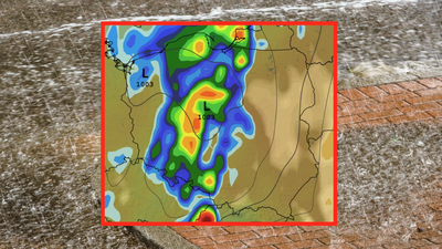Deszcz w Polsce, chwilowe natężenie opadów, zachmurzenie, temperatura i ciśnienie 05.05