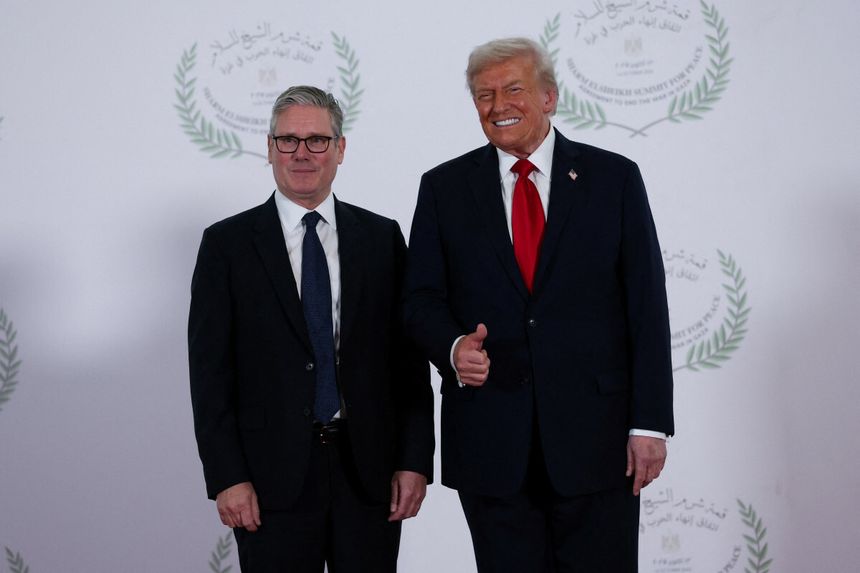 Keir Starmer i Donald Trump