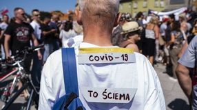 Protest antyszczepionkowców.