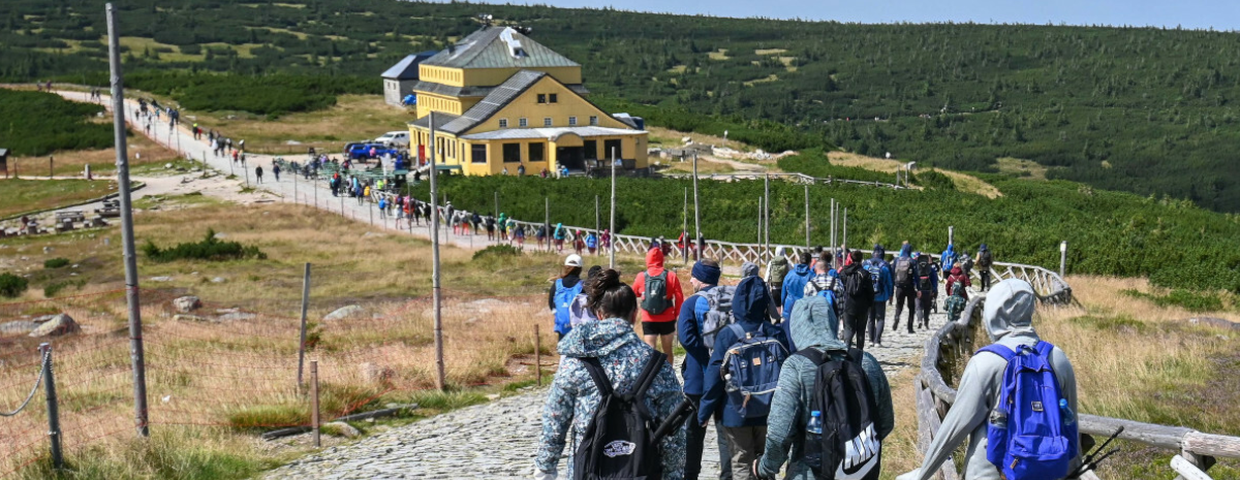 Karpacz, szlaki i schronisko Dom Śląski