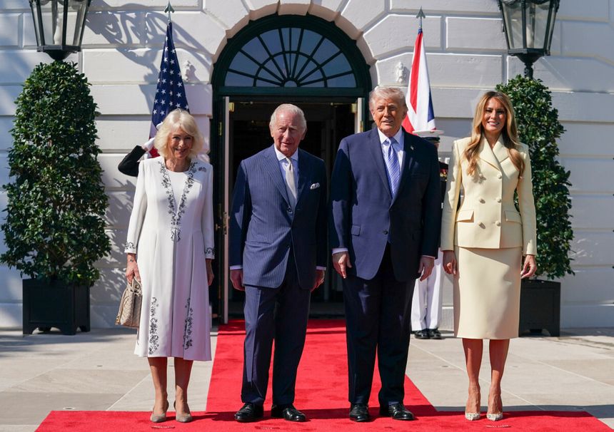 Trumpowie przyjęli w Białym Domu króla Karola i królową Kamilę