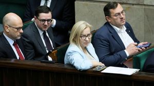 Min. Paulina Hennig-Kloska podczas debaty ws. wotum nieufności