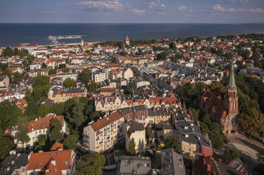 Sopot z lotu ptaka